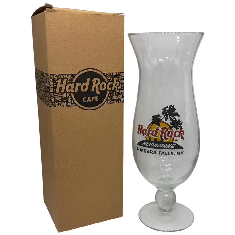 Hard Rock Cafe‎ Hurricane Glass Niagara Falls NY Collectible Barware